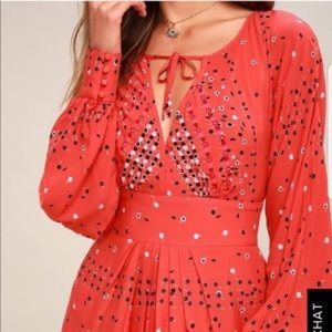 Orange Free People Coryn dress